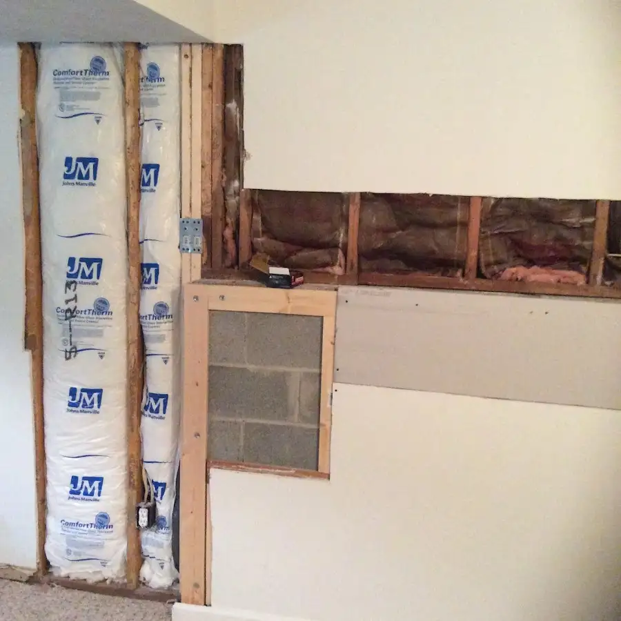 Wall insulation replacement during Contents Cleaning & Restoration in Bethel Park